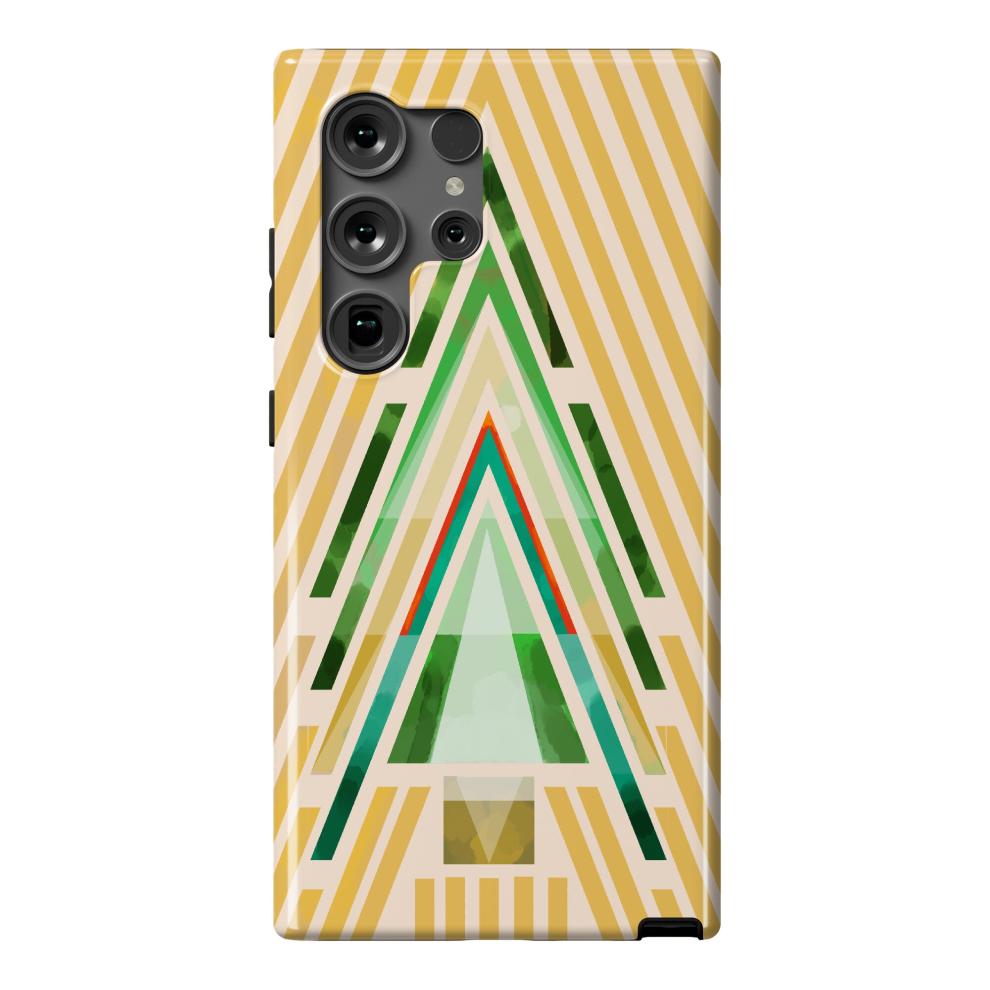 Geometric Summer Tree Phone Case